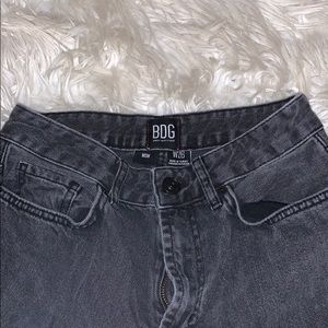 urban outfitters BDG black mom straight leg jeans